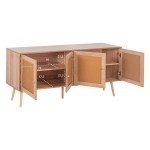 ΜΠΟΥΦΕΣ COLM HM9440.11 ΜΕΛΑΜΙΝΗΣ & ΣΥΝΘΕΤΙΚΟ RATTAN ΣΤΙΣ 4 ΠΟΡΤΕΣ 160x39,5x71Yεκ. ΜΠΟΥΦΕΣ COLM HM9440.11 ΜΕΛΑΜΙΝΗΣ & ΣΥΝΘΕΤΙΚΟ RATTAN ΣΤΙΣ 4 ΠΟΡΤΕΣ 160x39,5x71Yεκ.