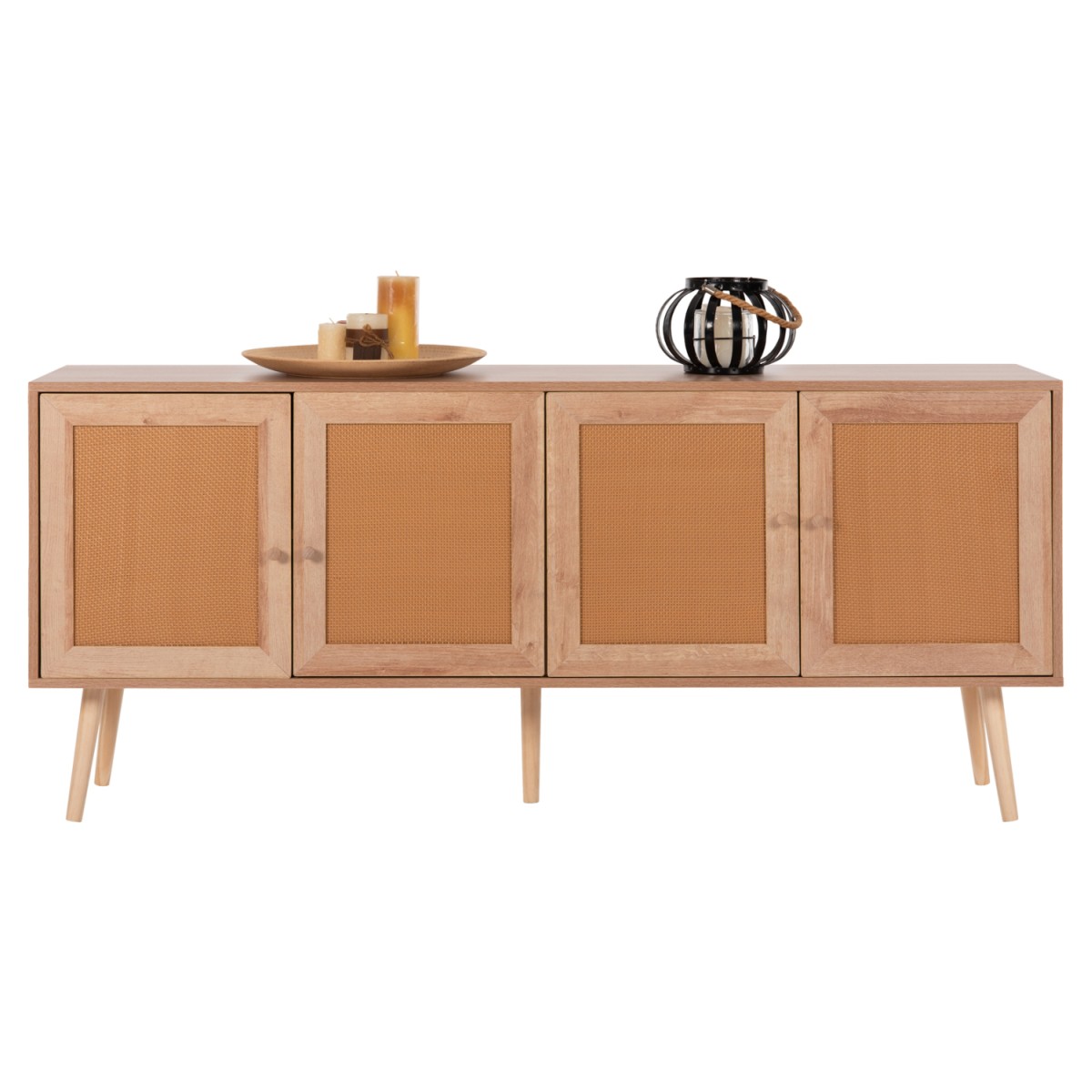 ΜΠΟΥΦΕΣ COLM HM9440.11 ΜΕΛΑΜΙΝΗΣ & ΣΥΝΘΕΤΙΚΟ RATTAN ΣΤΙΣ 4 ΠΟΡΤΕΣ 160x39,5x71Yεκ. ΜΠΟΥΦΕΣ COLM HM9440.11 ΜΕΛΑΜΙΝΗΣ & ΣΥΝΘΕΤΙΚΟ RATTAN ΣΤΙΣ 4 ΠΟΡΤΕΣ 160x39,5x71Yεκ.