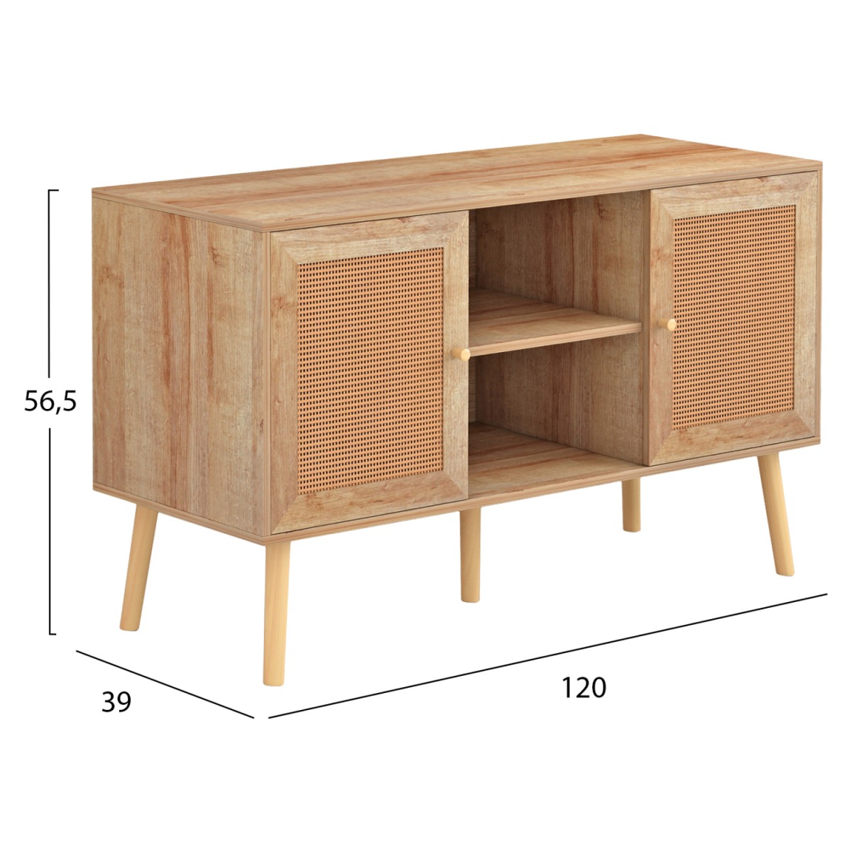 ΕΠΙΠΛΟ TV ΜΕΛΑΜΙΝΗΣ COLM ΜΕ ΠΟΡΤΕΣ RATTAN HM9223.11 ΣΕ ΧΡΩΜΑ ΦΥΣΙΚΟ 120x39x56,5Υεκ. ΕΠΙΠΛΟ TV ΜΕΛΑΜΙΝΗΣ COLM ΜΕ ΠΟΡΤΕΣ RATTAN HM9223.11 ΣΕ ΧΡΩΜΑ ΦΥΣΙΚΟ 120x39x56,5Υεκ.