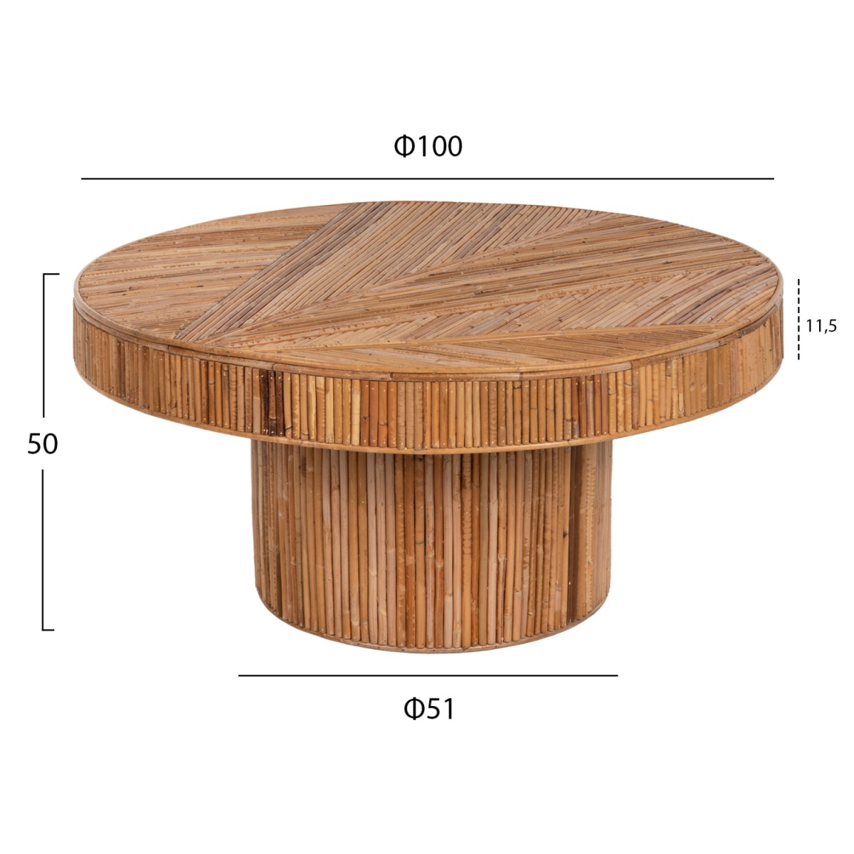 ΤΡΑΠΕΖΙ ΣΑΛΟΝΙΟΥ GATSBY ΣΤΡΟΓΓΥΛΟ HM9651 RATTAN ΧΡΩΜΑ ΦΥΣΙΚΟ Φ100x50Y εκ. ΤΡΑΠΕΖΙ ΣΑΛΟΝΙΟΥ GATSBY ΣΤΡΟΓΓΥΛΟ HM9651 RATTAN ΧΡΩΜΑ ΦΥΣΙΚΟ Φ100x50Y εκ.