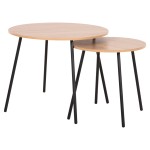 ΤΡΑΠΕΖΙΑ ΣΑΛΟΝΙΟΥ ΣΤΡΟΓΓΥΛΑ 2ΤΜΧ CUPPER HM9878.01 ΜΕΛΑΜΙΝΗ ΣΟΝΑΜΑ-ΜΑΥΡΟ ΜΕΤΑΛΛΟ ΤΡΑΠΕΖΙΑ ΣΑΛΟΝΙΟΥ ΣΤΡΟΓΓΥΛΑ 2ΤΜΧ CUPPER HM9878.01 ΜΕΛΑΜΙΝΗ ΣΟΝΑΜΑ-ΜΑΥΡΟ ΜΕΤΑΛΛΟ