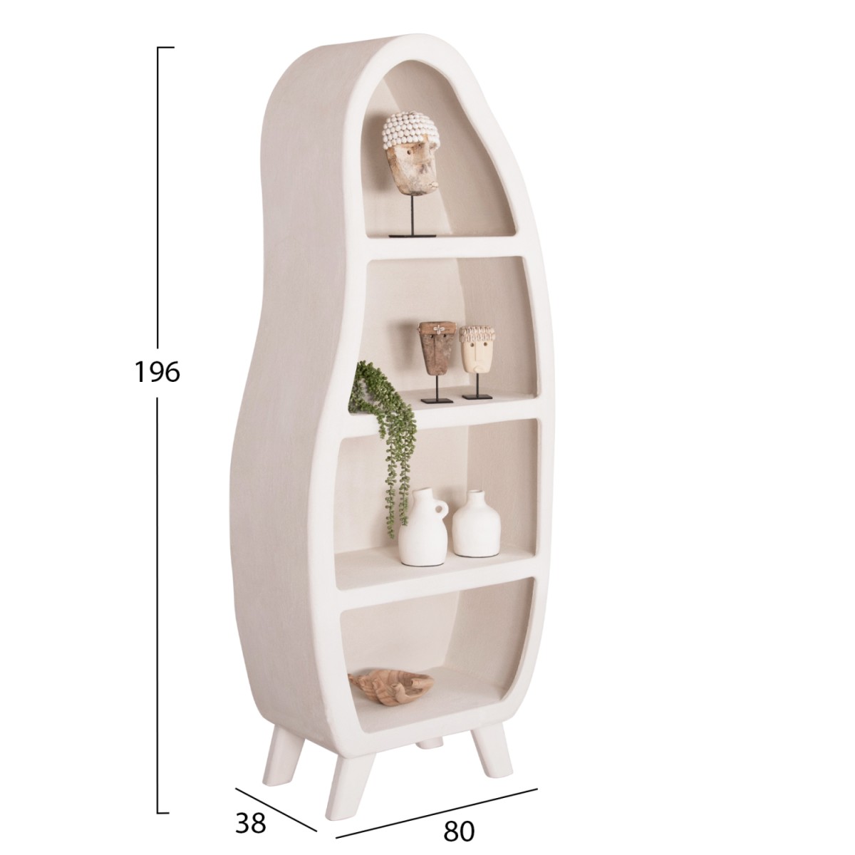 ΡΑΦΙΕΡΑ ΣΕΙΡΑ SANTORINI HM18067 MDF ΣΕ ΥΠΟΛΕΥΚΟ ΧΡΩΜΑ 80x38x196Υεκ. ΡΑΦΙΕΡΑ ΣΕΙΡΑ SANTORINI HM18067 MDF ΣΕ ΥΠΟΛΕΥΚΟ ΧΡΩΜΑ 80x38x196Υεκ.