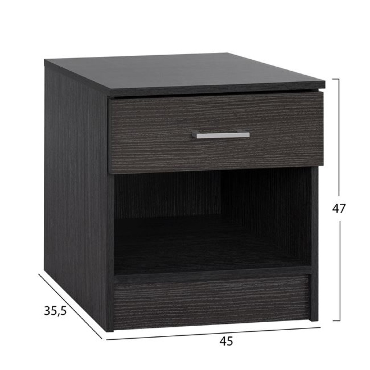ΚΟΜΟΔΙΝΟ ΜΕ 1 ΣΥΡΤΑΡΙ LANEY ZEBRANO 45x35,5x47Υ εκ. HM2345.02 ΚΟΜΟΔΙΝΟ ΜΕ 1 ΣΥΡΤΑΡΙ LANEY ZEBRANO 45x35,5x47Υ εκ. HM2345.02