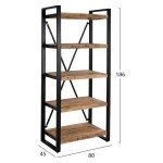 ΒΙΒΛΙΟΘΗΚΗ TURNER ΜΕΤΑΛΛΟ ΚΑΙ ΜΑΣΙΦ ΞΥΛΟ MANGO HM8188.11 80x45x186Υ εκ. ΒΙΒΛΙΟΘΗΚΗ TURNER ΜΕΤΑΛΛΟ ΚΑΙ ΜΑΣΙΦ ΞΥΛΟ MANGO HM8188.11 80x45x186Υ εκ.