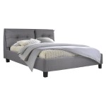 ΚΡΕΒΑΤΙ BILLIE 160x200 εκ. ΜΕ ΥΦΑΣΜΑ ΓΚΡΙ HM551.05 ΚΡΕΒΑΤΙ BILLIE 160x200 εκ. ΜΕ ΥΦΑΣΜΑ ΓΚΡΙ HM551.05