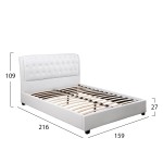 ΚΡΕΒΑΤΙ ODALYS 150x200 εκ. ΜΕ PU ΛΕΥΚΟ HM549.01 ΚΡΕΒΑΤΙ ODALYS 150x200 εκ. ΜΕ PU ΛΕΥΚΟ HM549.01