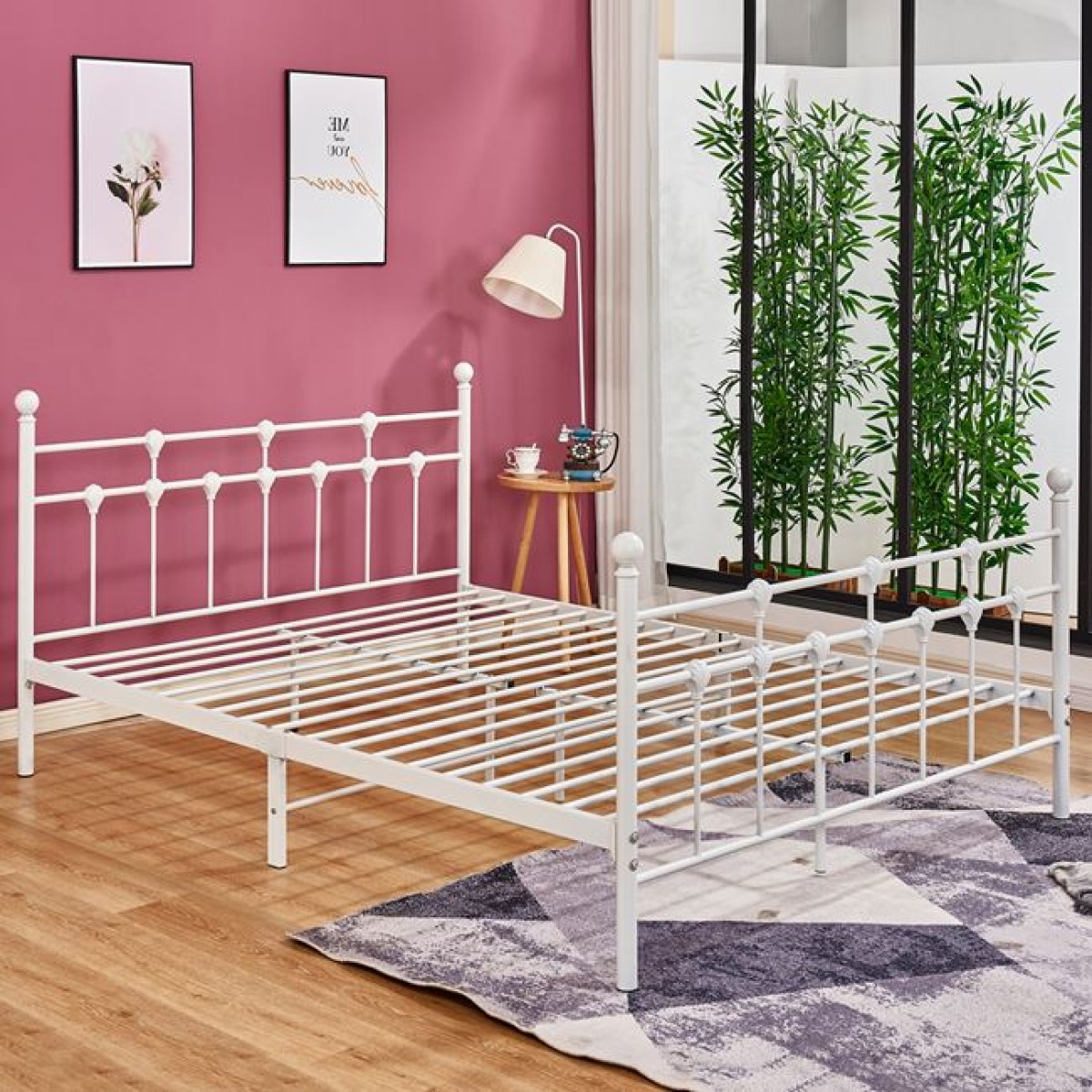 ΚΡΕΒΑΤΙ ΜΕΤΑΛΛΙΚΟ JACINDA 150x200 εκ. ΛΕΥΚΟ ΧΡΩΜΑ HM575.02 ΚΡΕΒΑΤΙ ΜΕΤΑΛΛΙΚΟ JACINDA 150x200 εκ. ΛΕΥΚΟ ΧΡΩΜΑ HM575.02