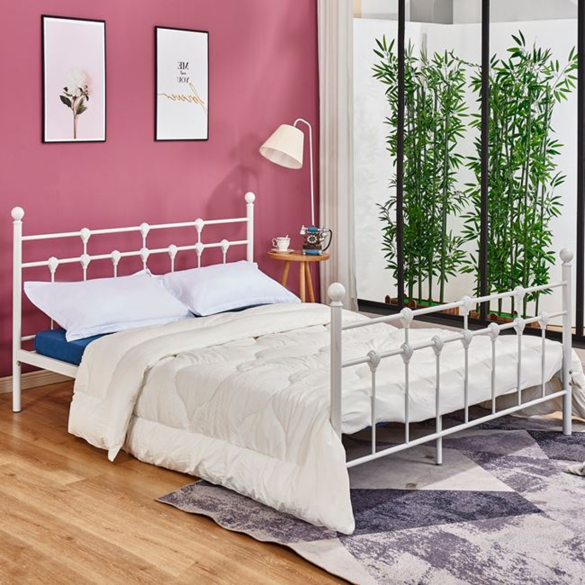 ΚΡΕΒΑΤΙ ΜΕΤΑΛΛΙΚΟ JACINDA 150x200 εκ. ΛΕΥΚΟ ΧΡΩΜΑ HM575.02 ΚΡΕΒΑΤΙ ΜΕΤΑΛΛΙΚΟ JACINDA 150x200 εκ. ΛΕΥΚΟ ΧΡΩΜΑ HM575.02