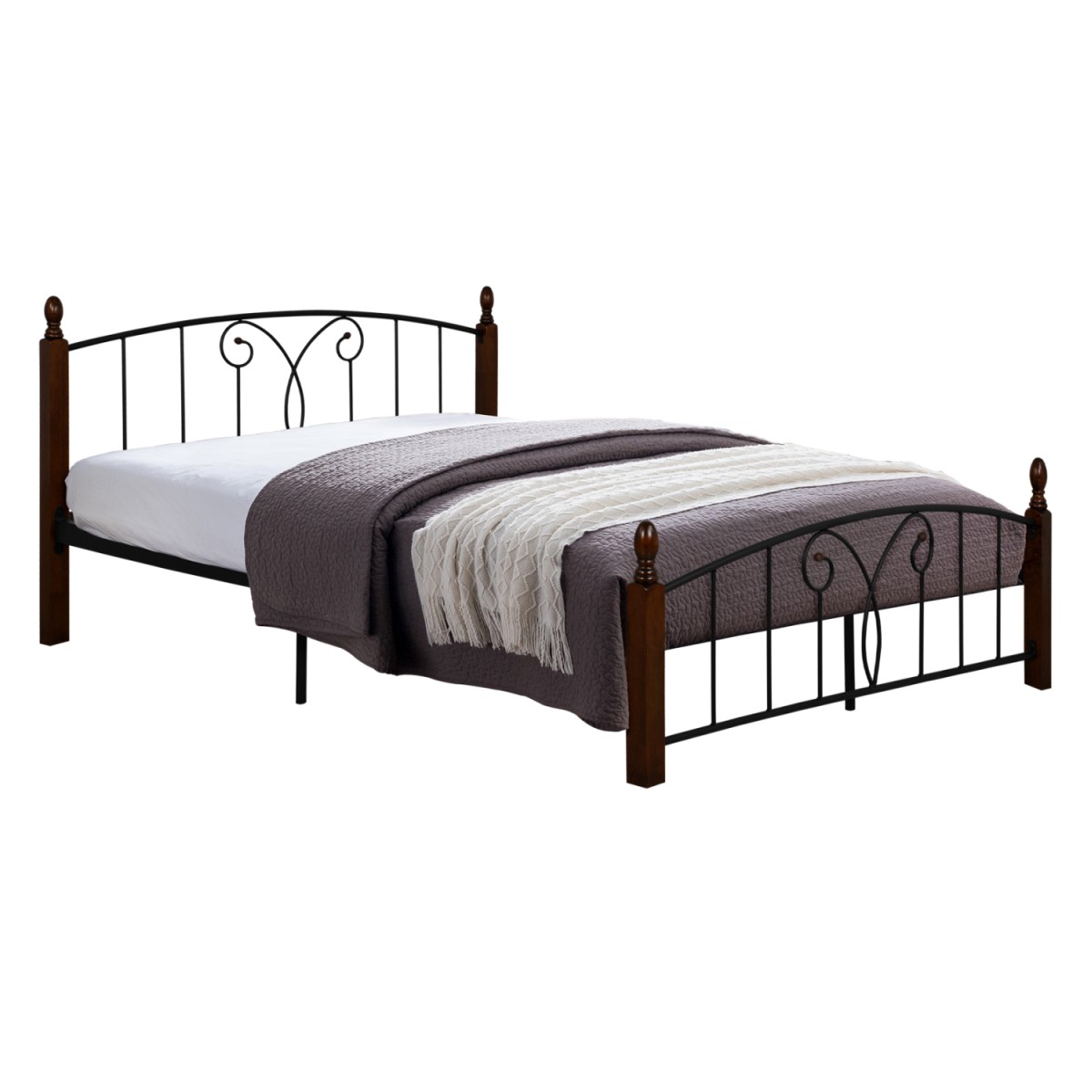 ΚΡΕΒΑΤΙ ΔΙΠΛΟ SUZIE HM585 ΓΙΑ ΣΤΡΩΜΑ 150x200 εκ. ΜΕΤΑΛΛΟ ΞΥΛΟ ΚΡΕΒΑΤΙ ΔΙΠΛΟ SUZIE HM585 ΓΙΑ ΣΤΡΩΜΑ 150x200 εκ. ΜΕΤΑΛΛΟ ΞΥΛΟ