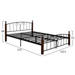 ΚΡΕΒΑΤΙ ΔΙΠΛΟ SUZIE HM585 ΓΙΑ ΣΤΡΩΜΑ 150x200 εκ. ΜΕΤΑΛΛΟ ΞΥΛΟ ΚΡΕΒΑΤΙ ΔΙΠΛΟ SUZIE HM585 ΓΙΑ ΣΤΡΩΜΑ 150x200 εκ. ΜΕΤΑΛΛΟ ΞΥΛΟ