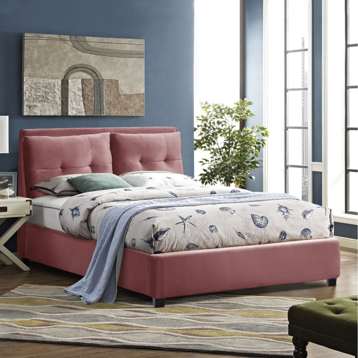 ΚΡΕΒΑΤΙ BILLIE ΜΕ ΒΕΛΟΥΔΟ ΣΑΠΙΟ ΜΗΛΟ HM551.12 160Χ200 ΚΡΕΒΑΤΙ BILLIE ΜΕ ΒΕΛΟΥΔΟ ΣΑΠΙΟ ΜΗΛΟ HM551.12 160Χ200