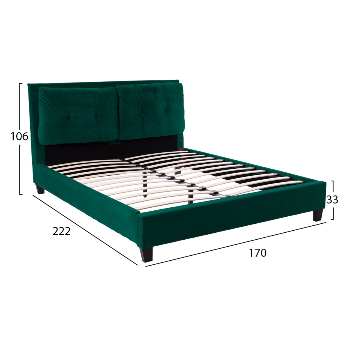 ΚΡΕΒΑΤΙ BILLIE ΜΕ ΒΕΛΟΥΔΟ ΚΥΠΑΡΙΣΣΙ HM551.13 160Χ200 ΚΡΕΒΑΤΙ BILLIE ΜΕ ΒΕΛΟΥΔΟ ΚΥΠΑΡΙΣΣΙ HM551.13 160Χ200