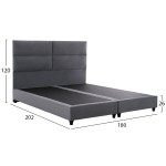 ΚΡΕΒΑΤΙ MILO ΑΠΟ ΓΚΡΙ ΒΕΛΟΥΔΟ HM628.10 ΓΙΑ ΣΤΡΩΜΑ 180x200 εκ. ΚΡΕΒΑΤΙ MILO ΑΠΟ ΓΚΡΙ ΒΕΛΟΥΔΟ HM628.10 ΓΙΑ ΣΤΡΩΜΑ 180x200 εκ.