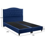 ΚΡΕΒΑΤΙ MALENA ΑΠΟ ΜΠΛΕ ΒΕΛΟΥΔΟ HM638.05 ΓΙΑ ΣΤΡΩΜΑ 150x200 εκ. ΚΡΕΒΑΤΙ MALENA ΑΠΟ ΜΠΛΕ ΒΕΛΟΥΔΟ HM638.05 ΓΙΑ ΣΤΡΩΜΑ 150x200 εκ.
