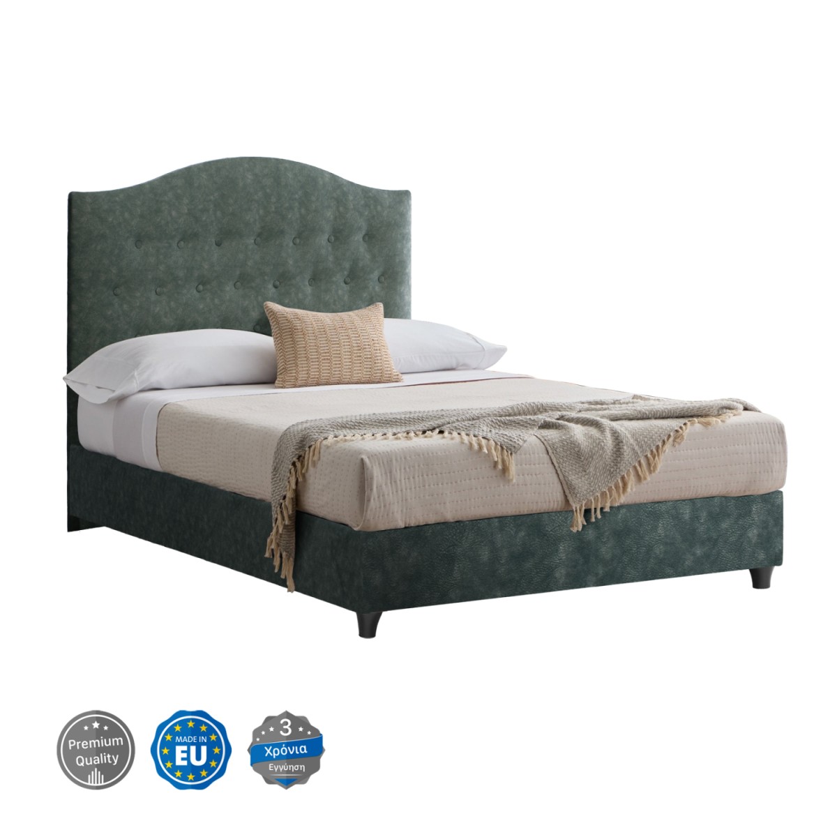 ΚΡΕΒΑΤΙ MALENA ΑΠΟ ΠΡΑΣΙΝΟ ΥΦΑΣΜΑ τύπου NUBUCK, HM647.27 ΓΙΑ ΣΤΡΩΜΑ 120x200 εκ. ΚΡΕΒΑΤΙ MALENA ΑΠΟ ΠΡΑΣΙΝΟ ΥΦΑΣΜΑ τύπου NUBUCK, HM647.27 ΓΙΑ ΣΤΡΩΜΑ 120x200 εκ.