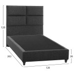 ΚΡΕΒΑΤΙ MILO ΑΠΟ ΓΚΡΙ ΥΦΑΣΜΑ HM646.01 ΓΙΑ ΣΤΡΩΜΑ 120x200 εκ. ΚΡΕΒΑΤΙ MILO ΑΠΟ ΓΚΡΙ ΥΦΑΣΜΑ HM646.01 ΓΙΑ ΣΤΡΩΜΑ 120x200 εκ.