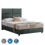 ΚΡΕΒΑΤΙ MILO ΑΠΟ ΠΡΑΣΙΝΟ ΥΦΑΣΜΑ τύπου NUBUCK HM646.27 ΓΙΑ ΣΤΡΩΜΑ 120x200 εκ. ΚΡΕΒΑΤΙ MILO ΑΠΟ ΠΡΑΣΙΝΟ ΥΦΑΣΜΑ τύπου NUBUCK HM646.27 ΓΙΑ ΣΤΡΩΜΑ 120x200 εκ.