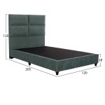 ΚΡΕΒΑΤΙ MILO ΑΠΟ ΠΡΑΣΙΝΟ ΥΦΑΣΜΑ τύπου NUBUCK HM646.27 ΓΙΑ ΣΤΡΩΜΑ 120x200 εκ. ΚΡΕΒΑΤΙ MILO ΑΠΟ ΠΡΑΣΙΝΟ ΥΦΑΣΜΑ τύπου NUBUCK HM646.27 ΓΙΑ ΣΤΡΩΜΑ 120x200 εκ.