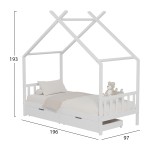 ΚΡΕΒΑΤΙ ΠΑΙΔΙΚΟ KLARICE HM680.03 τ.MONTESSORI-2 ΣΥΡΤΑΡΙΑ-ΞΥΛΟ ΠΕΥΚΟΥ ΛΕΥΚΟ-190x90εκ ΚΡΕΒΑΤΙ ΠΑΙΔΙΚΟ KLARICE HM680.03 τ.MONTESSORI-2 ΣΥΡΤΑΡΙΑ-ΞΥΛΟ ΠΕΥΚΟΥ ΛΕΥΚΟ-190x90εκ