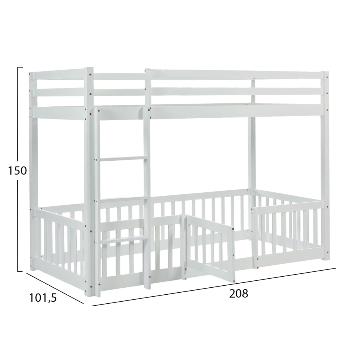 ΠΑΙΔΙΚΗ ΚΟΥΚΕΤΑ ΜΕ ΠΑΡΚΑΚΙ PLAYKID HM703.03 ΞΥΛΟ ΠΕΥΚΟΥ ΛΕΥΚΟ ΓΙΑ 190x90εκ ΠΑΙΔΙΚΗ ΚΟΥΚΕΤΑ ΜΕ ΠΑΡΚΑΚΙ PLAYKID HM703.03 ΞΥΛΟ ΠΕΥΚΟΥ ΛΕΥΚΟ ΓΙΑ 190x90εκ