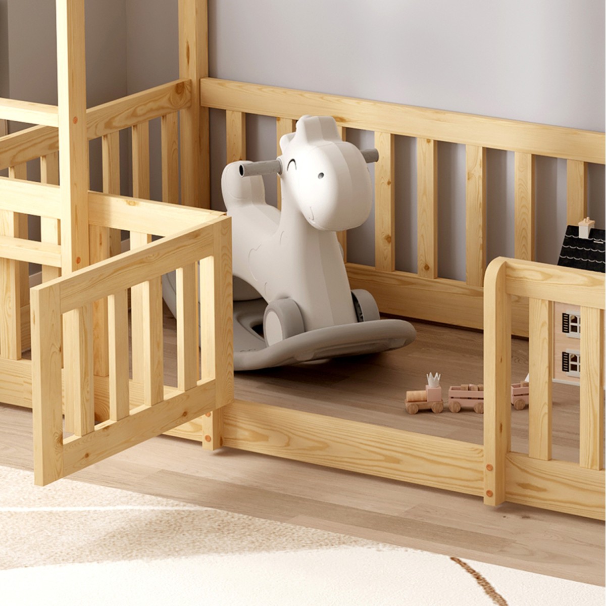 ΠΑΙΔΙΚΗ ΚΟΥΚΕΤΑ τ.MONTESSORI ΜΕ ΠΑΡΚΑΚΙ PLAYKID HM703.01 ΞΥΛΟ ΠΕΥΚΟΥ ΦΥΣΙΚΟ ΓΙΑ 190x90εκ ΠΑΙΔΙΚΗ ΚΟΥΚΕΤΑ τ.MONTESSORI ΜΕ ΠΑΡΚΑΚΙ PLAYKID HM703.01 ΞΥΛΟ ΠΕΥΚΟΥ ΦΥΣΙΚΟ ΓΙΑ 190x90εκ