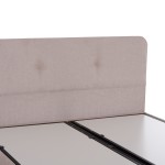 ΚΡΕΒΑΤΙ ΜΕ ΑΠΟΘ.ΧΩΡΟ DOLORES HM631.32 ΜΠΕΖ ΥΦΑΣΜΑ- ΓΙΑ ΣΤΡΩΜΑ 160x200εκ