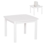 ΤΡΑΠΕΖΑΚΙ ΠΑΙΔΙΚΟ ΜΕ ΑΠΟΘ.ΧΩΡΟΥΣ RICKI HM18339.03 MDF & ΣΥΜΗΔΑ ΣΕ ΛΕΥΚΟ 65x65x47Υεκ