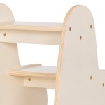 ΠΑΙΔΙΚΗ ΣΚΑΛΑ/ΣΚΑΜΠΟ RICKI HM18340.01 MDF & ΚΟΝΤΡΑΠΛΑΚΕ ΦΥΣΙΚΟ 33x43.5x40.5Υεκ