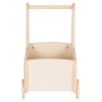 ΠΑΙΔΙΚΟ ΤΡΟΛΕΥ/ΚΑΡΟΤΣΑΚΙ RICKI HM18341.01 MDF & ΚΟΝΤΡΑΠΛΑΚΕ ΦΥΣΙΚΟ 33x45x50Υεκ