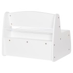 ΠΑΓΚΑΚΙ ΠΑΙΔΙΚΟ ΜΕ ΑΠΟΘ.ΧΩΡΟ RICKI HM18342.03 MDF & ΚΟΝΤΡΑΠΛΑΚΕ ΛΕΥΚΟ 63x43x47Υεκ