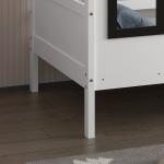 ΠΑΙΔΙΚΟ ΚΡΕΒΑΤΙ τ.MONTESSORI DOMER HM742.01 ΞΥΛΟ ΠΕΥΚΟΥ ΛΕΥΚΟ--ΓΙΑ 90x190εκ