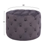 ΣΚΑΜΠΟ KASSIE ΓΚΡΙ ΒΕΛΟΥΔΟ ΤΥΠΟΥ CHESTERFIELD HM8406.01 Φ60x43Υ εκ. ΣΚΑΜΠΟ KASSIE ΓΚΡΙ ΒΕΛΟΥΔΟ ΤΥΠΟΥ CHESTERFIELD HM8406.01 Φ60x43Υ εκ.
