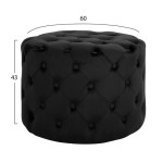 ΣΚΑΜΠΟ KASSIE ΜΑΥΡΟ ΒΕΛΟΥΔΟ ΤΥΠΟΥ CHESTERFIELD HM8406.04 Φ60x43Υ εκ. ΣΚΑΜΠΟ KASSIE ΜΑΥΡΟ ΒΕΛΟΥΔΟ ΤΥΠΟΥ CHESTERFIELD HM8406.04 Φ60x43Υ εκ.