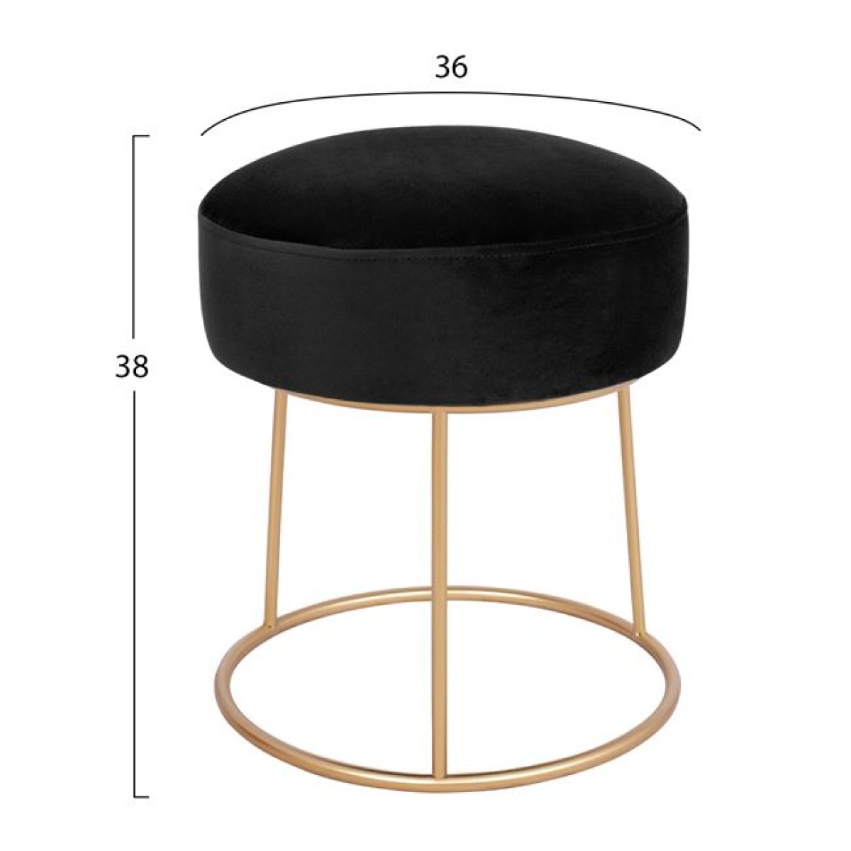 ΣΚΑΜΠΟ KARLO ΜΑΥΡΟ ΒΕΛΟΥΔΟ ΜΕ ΧΡΥΣΗ ΒΑΣΗ HM8411.04 Φ36x38Υ εκ. ΣΚΑΜΠΟ KARLO ΜΑΥΡΟ ΒΕΛΟΥΔΟ ΜΕ ΧΡΥΣΗ ΒΑΣΗ HM8411.04 Φ36x38Υ εκ.