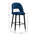 ΣΚΑΜΠΟ ΜΠΑΡ HARPER HM8526.08 ΒΕΛΟΥΔΟ ΜΠΛΕ ΜΕ ΜΕΤΑΛΛΙΚΟ ΣΚΕΛΕΤΟ 50x51x111Υ εκ. ΣΚΑΜΠΟ ΜΠΑΡ HARPER HM8526.08 ΒΕΛΟΥΔΟ ΜΠΛΕ ΜΕ ΜΕΤΑΛΛΙΚΟ ΣΚΕΛΕΤΟ 50x51x111Υ εκ.