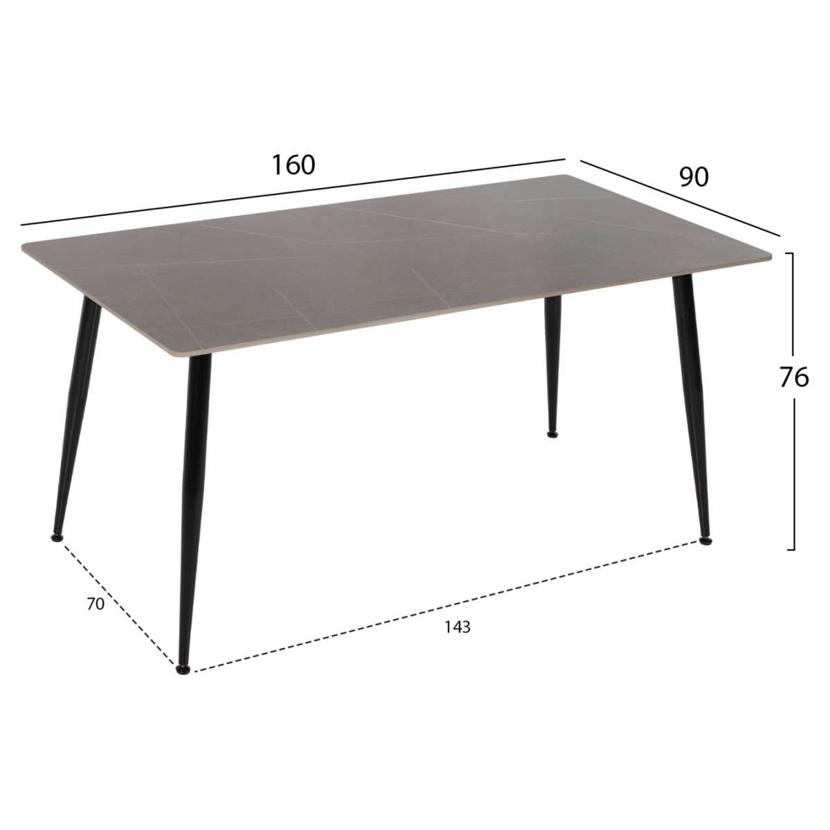 ΤΡΑΠΕΖΙ ΤΡΑΠΕΖΑΡΙΑΣ SINTERED STONE TOM HM8588.01 GREY MARBLE 160x90x76Y εκ. ΤΡΑΠΕΖΙ ΤΡΑΠΕΖΑΡΙΑΣ SINTERED STONE TOM HM8588.01 GREY MARBLE 160x90x76Y εκ.