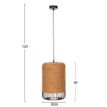 ΦΩΤΙΣΤΙΚΟ ΟΡΟΦΗΣ ΚΡΕΜΑΣΤΟ HM4340 PAPER ROPE ΜΠΕΖ-ΜΑΥΡΟ ΜΕΤΑΛΛΟ-Φ26x40-120Υεκ. ΦΩΤΙΣΤΙΚΟ ΟΡΟΦΗΣ ΚΡΕΜΑΣΤΟ HM4340 PAPER ROPE ΜΠΕΖ-ΜΑΥΡΟ ΜΕΤΑΛΛΟ-Φ26x40-120Υεκ.