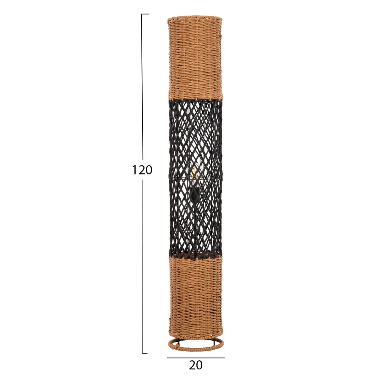 ΦΩΤΙΣΤΙΚΟ ΔΑΠΕΔΟΥ HM4342 ΜΕΤΑΛΛΟ-PAPER ROPE ΣΕ ΜΠΕΖ ΑΜΜΟΥ-ΜΑΥΡΟ Φ20X120Υεκ. ΦΩΤΙΣΤΙΚΟ ΔΑΠΕΔΟΥ HM4342 ΜΕΤΑΛΛΟ-PAPER ROPE ΣΕ ΜΠΕΖ ΑΜΜΟΥ-ΜΑΥΡΟ Φ20X120Υεκ.