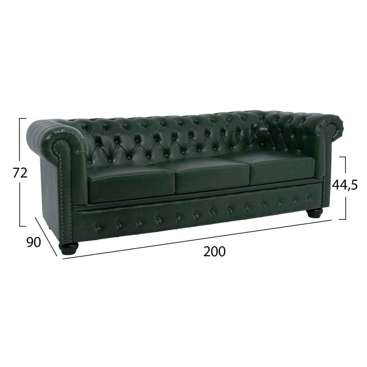 ΚΑΝΑΠΕΣ 3ΘΕΣΙΟΣ T.CHESTERFIELD HM3009.08 ΤΕΧΝΟΔΕΡΜΑ ΚΥΠΑΡΙΣΣΙ 208x90x73 εκ. ΚΑΝΑΠΕΣ 3ΘΕΣΙΟΣ T.CHESTERFIELD HM3009.08 ΤΕΧΝΟΔΕΡΜΑ ΚΥΠΑΡΙΣΣΙ 208x90x73 εκ.