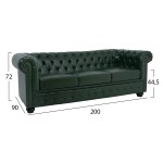ΚΑΝΑΠΕΣ 3ΘΕΣΙΟΣ T.CHESTERFIELD HM3009.08 ΤΕΧΝΟΔΕΡΜΑ ΚΥΠΑΡΙΣΣΙ 208x90x73 εκ. ΚΑΝΑΠΕΣ 3ΘΕΣΙΟΣ T.CHESTERFIELD HM3009.08 ΤΕΧΝΟΔΕΡΜΑ ΚΥΠΑΡΙΣΣΙ 208x90x73 εκ.