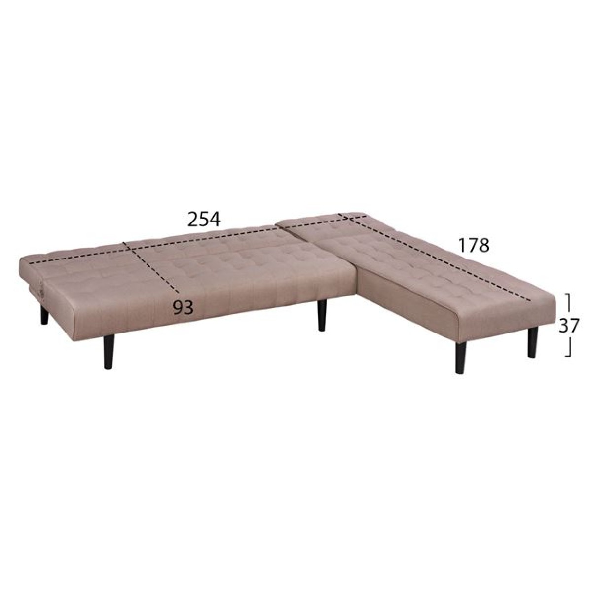 ΚΑΝΑΠΕΣ ΚΡΕΒΑΤΙ ΓΩΝΙΑ ΑΝΑΣΤΡΕΨΙΜΗ ZELDA HM3154.02 ΜΕ ΜΠΕΖ ΥΦΑΣΜΑ 254X163X74Y εκ. ΚΑΝΑΠΕΣ ΚΡΕΒΑΤΙ ΓΩΝΙΑ ΑΝΑΣΤΡΕΨΙΜΗ ZELDA HM3154.02 ΜΕ ΜΠΕΖ ΥΦΑΣΜΑ 254X163X74Y εκ.