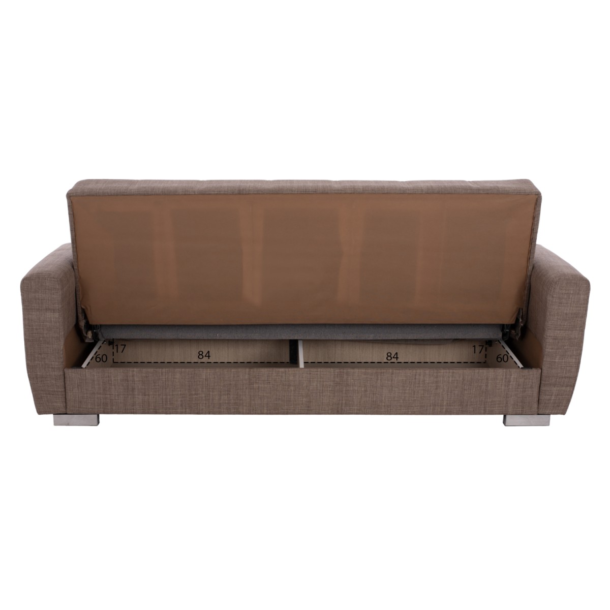 ΚΑΝΑΠΕΣ ΚΡΕΒΑΤΙ POLYA ΤΡΙΘΕΣΙΟΣ ΚΑΦΕ HM3240.02 215x80x77 εκ. ΚΑΝΑΠΕΣ ΚΡΕΒΑΤΙ POLYA ΤΡΙΘΕΣΙΟΣ ΚΑΦΕ HM3240.02 215x80x77 εκ.