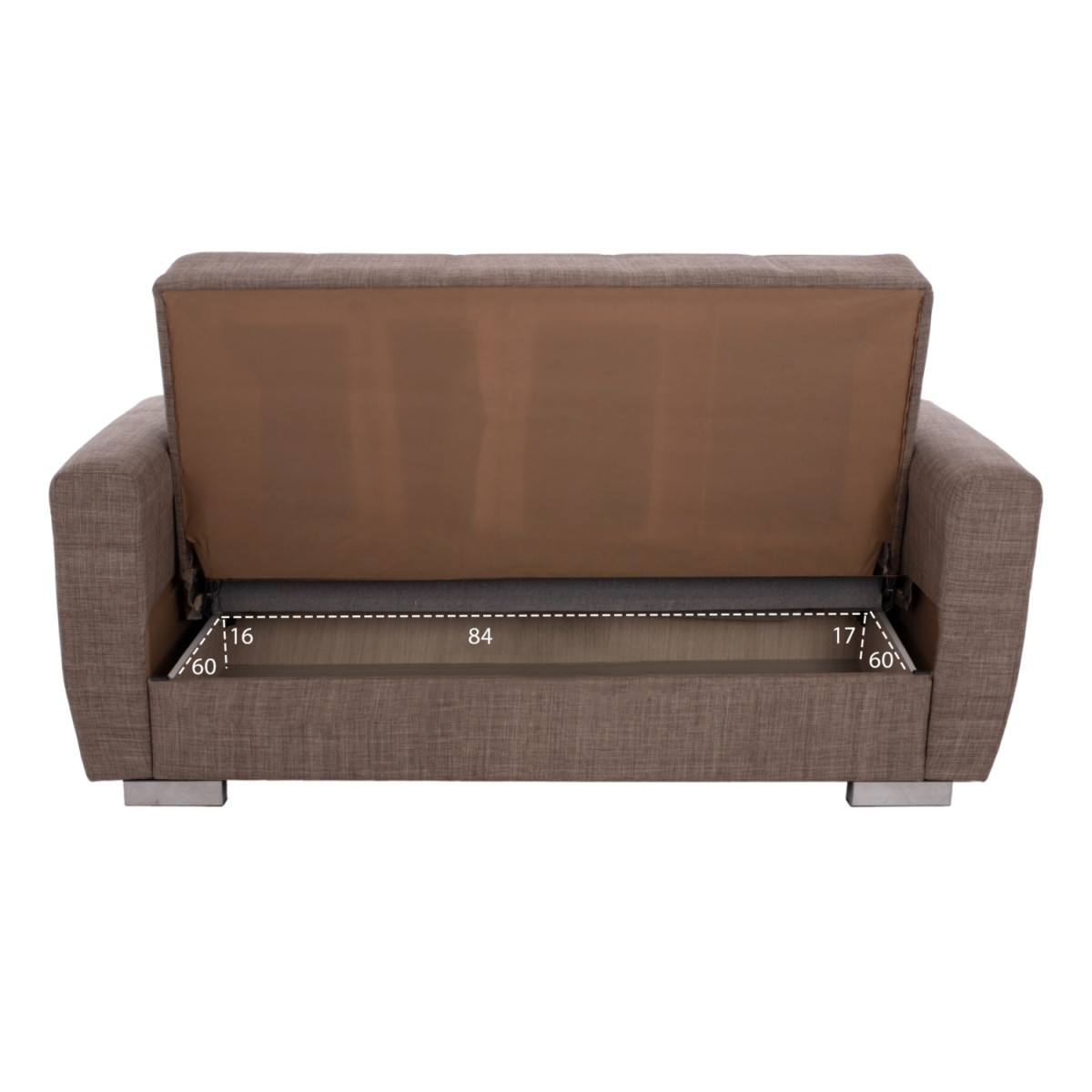 ΚΑΝΑΠΕΣ ΚΡΕΒΑΤΙ POLYA ΔΙΘΕΣΙΟΣ ΚΑΦΕ HM3241.02 150x84x88 εκ. ΚΑΝΑΠΕΣ ΚΡΕΒΑΤΙ POLYA ΔΙΘΕΣΙΟΣ ΚΑΦΕ HM3241.02 150x84x88 εκ.