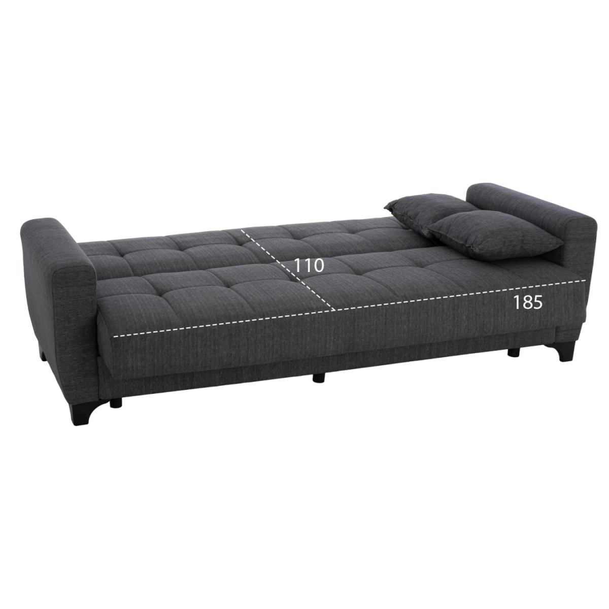ΚΑΝΑΠΕΣ ΚΡΕΒΑΤΙ HEMA ΤΡΙΘΕΣΙΟΣ ΨΗΛΗ ΠΛΑΤΗ HM3242.03 ΓΚΡΙ 215x84x88Υεκ. ΚΑΝΑΠΕΣ ΚΡΕΒΑΤΙ HEMA ΤΡΙΘΕΣΙΟΣ ΨΗΛΗ ΠΛΑΤΗ HM3242.03 ΓΚΡΙ 215x84x88Υεκ.