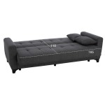 ΚΑΝΑΠΕΣ ΚΡΕΒΑΤΙ HEMA ΤΡΙΘΕΣΙΟΣ ΨΗΛΗ ΠΛΑΤΗ HM3242.03 ΓΚΡΙ 215x84x88Υεκ. ΚΑΝΑΠΕΣ ΚΡΕΒΑΤΙ HEMA ΤΡΙΘΕΣΙΟΣ ΨΗΛΗ ΠΛΑΤΗ HM3242.03 ΓΚΡΙ 215x84x88Υεκ.