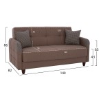 ΚΑΝΑΠΕΣ ΚΡΕΒΑΤΙ ΔΙΘΕΣΙΟΣ SANNA HM3246.01 ΜΠΕΖ 140x82x86 εκ. ΚΑΝΑΠΕΣ ΚΡΕΒΑΤΙ ΔΙΘΕΣΙΟΣ SANNA HM3246.01 ΜΠΕΖ 140x82x86 εκ.