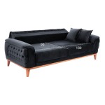 ΚΑΝΑΠΕΣ ΚΡΕΒΑΤΙ BENNINGTON ΤΡΙΘΕΣΙΟΣ ΜΑΥΡΟΣ HM3249.01 240x95x80 εκ. ΚΑΝΑΠΕΣ ΚΡΕΒΑΤΙ BENNINGTON ΤΡΙΘΕΣΙΟΣ ΜΑΥΡΟΣ HM3249.01 240x95x80 εκ.