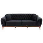 ΚΑΝΑΠΕΣ ΚΡΕΒΑΤΙ BENNINGTON ΤΡΙΘΕΣΙΟΣ ΜΑΥΡΟΣ HM3249.01 240x95x80 εκ. ΚΑΝΑΠΕΣ ΚΡΕΒΑΤΙ BENNINGTON ΤΡΙΘΕΣΙΟΣ ΜΑΥΡΟΣ HM3249.01 240x95x80 εκ.
