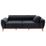 ΚΑΝΑΠΕΣ ΚΡΕΒΑΤΙ BENNINGTON ΤΡΙΘΕΣΙΟΣ ΜΑΥΡΟΣ HM3249.01 240x95x80 εκ. ΚΑΝΑΠΕΣ ΚΡΕΒΑΤΙ BENNINGTON ΤΡΙΘΕΣΙΟΣ ΜΑΥΡΟΣ HM3249.01 240x95x80 εκ.