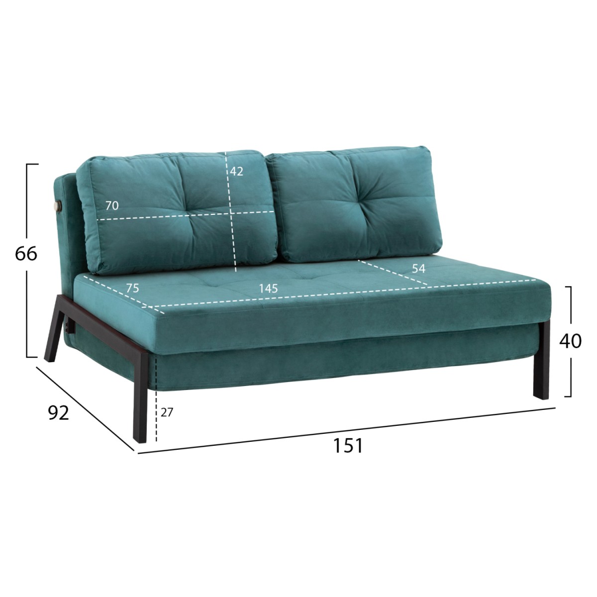 ΚΑΝΑΠΕΣ ΚΡΕΒΑΤΙ CONSTANCE HM3079.15 ΒΕΛΟΥΔΟ MENTA 2½ ΘΕΣΙΟΣ 151x92x66Υεκ. ΚΑΝΑΠΕΣ ΚΡΕΒΑΤΙ CONSTANCE HM3079.15 ΒΕΛΟΥΔΟ MENTA 2½ ΘΕΣΙΟΣ 151x92x66Υεκ.